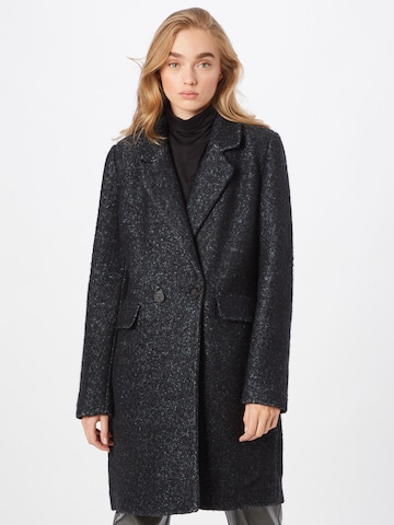 Q/S by s.Oliver Between-Seasons Coat in Black: front