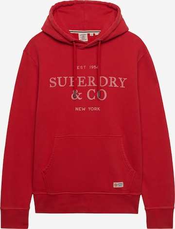 Superdry & Co Sweatshirt '1954 Company' in Rood: voorkant