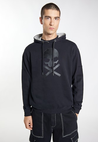 TUFFSKULLSweater majica - crna boja: prednji dio