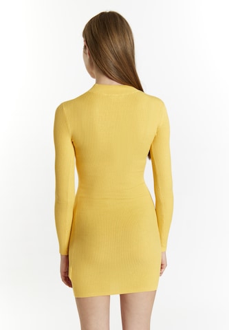 MYMO Knit dress 'Biany' in Yellow