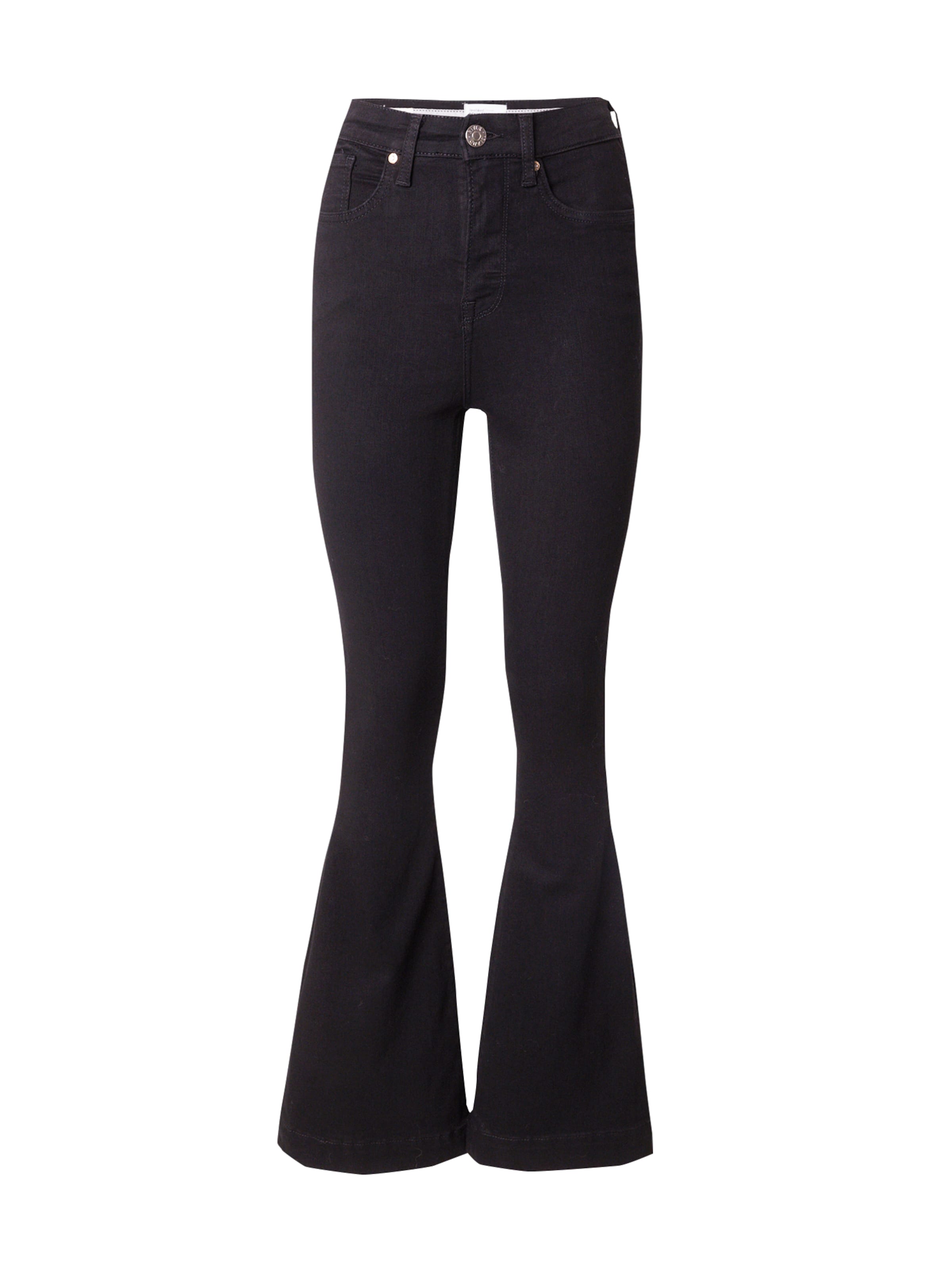 évasé Jean 'DAVIDE' River Island en noir : devant