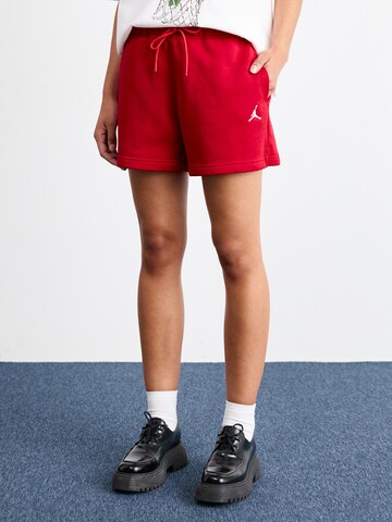 Regular Pantaloni 'Brooklyn' de la Jordan pe roșu: față