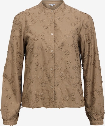 Camicia da donna 'OBJKarli' di OBJECT in beige: frontale