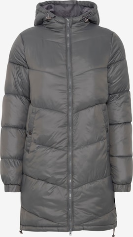 Oxmo Winter Coat in Grey: front