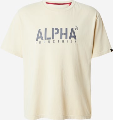 ALPHA INDUSTRIES Shirt in White: front