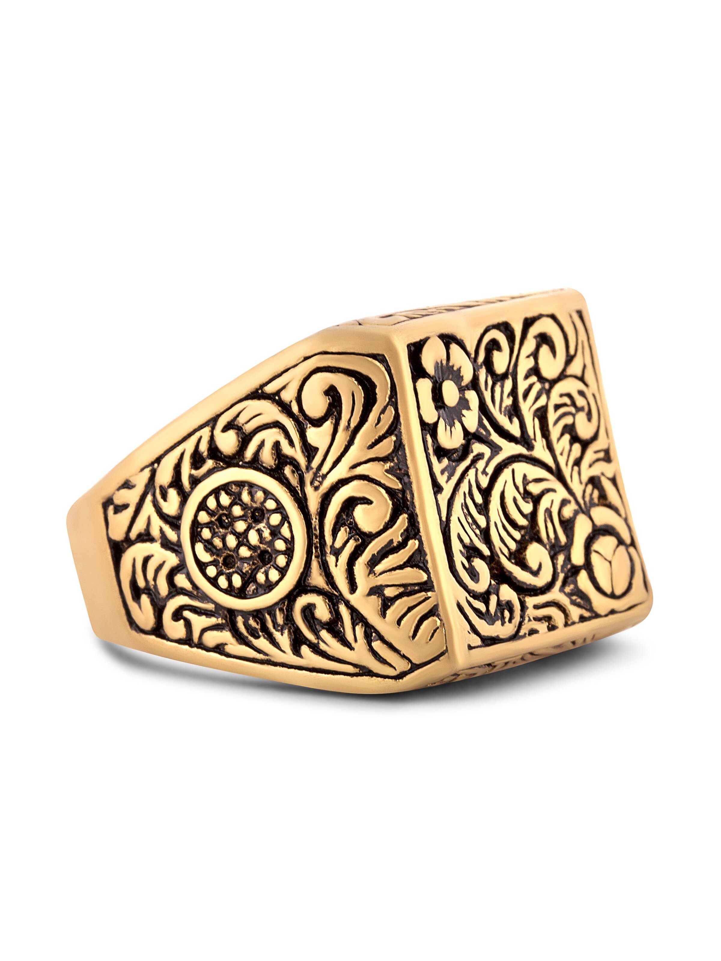 Akitsune Ring 'Floral'‌‌‌‌‌ in Gold