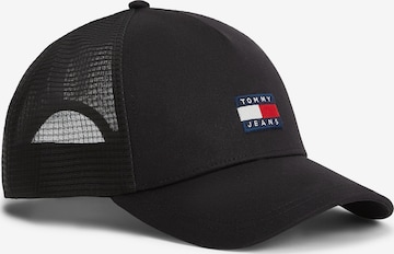 Tommy Jeans Czapka z daszkiem 'HERITAGE' w kolorze czarny: przód