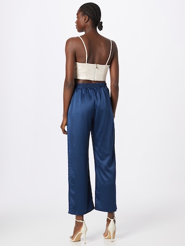 Wide leg Pantaloni con pieghe di Wallis in blu