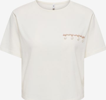 Tricou 'ONLELLEN' de la ONLY pe alb: față
