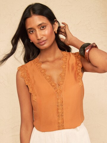 Camicia da donna di love & roses in arancione