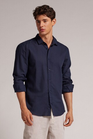 INTIMISSIMI Regular fit Button Up Shirt in Blue
