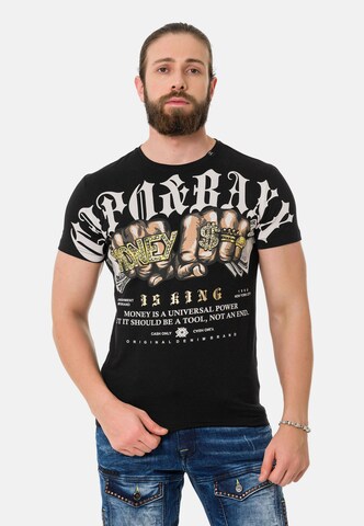 CIPO & BAXX T-Shirt in Schwarz: predná strana