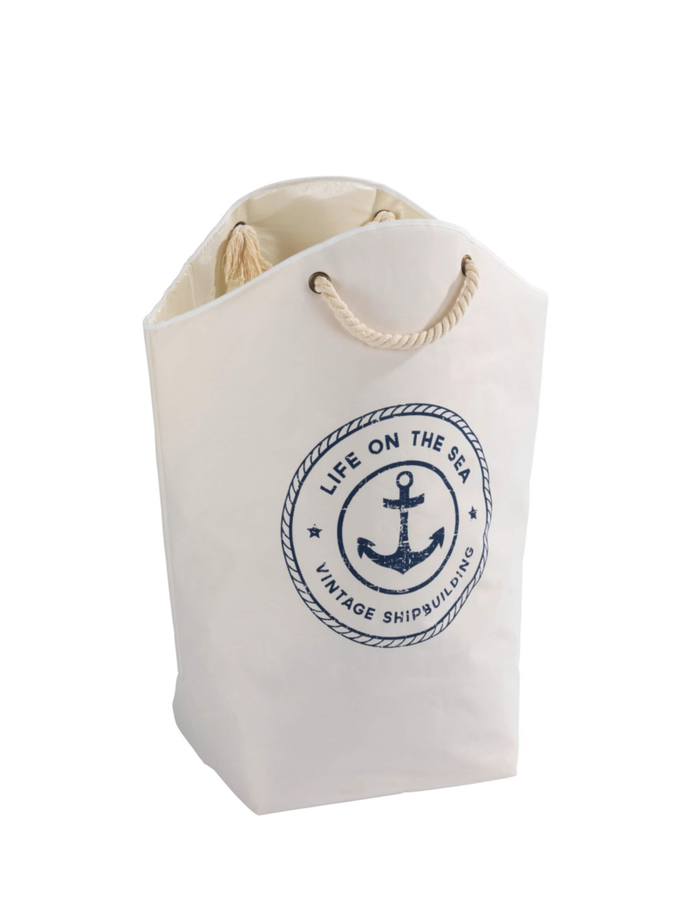 Wenko Wäschebehälter  'Sylt' in Beige: Vorderseite