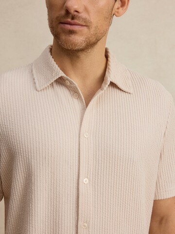 DAN FOX APPAREL Comfort Fit Hemd 'Albert' in Beige