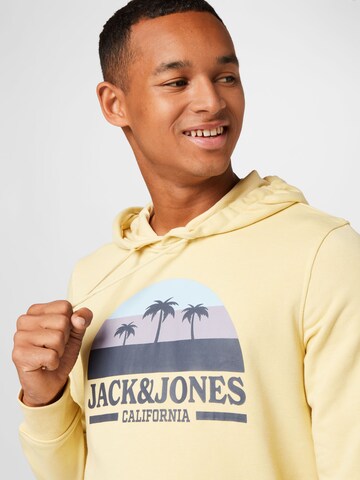 JACK & JONES Sweatshirt 'Malibu' in Yellow