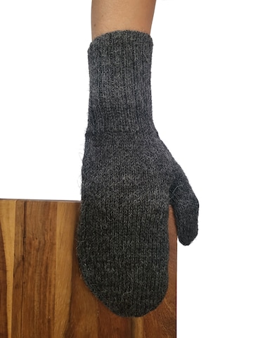Posh Gear Mittens 'Pugnoguanti' in Grey