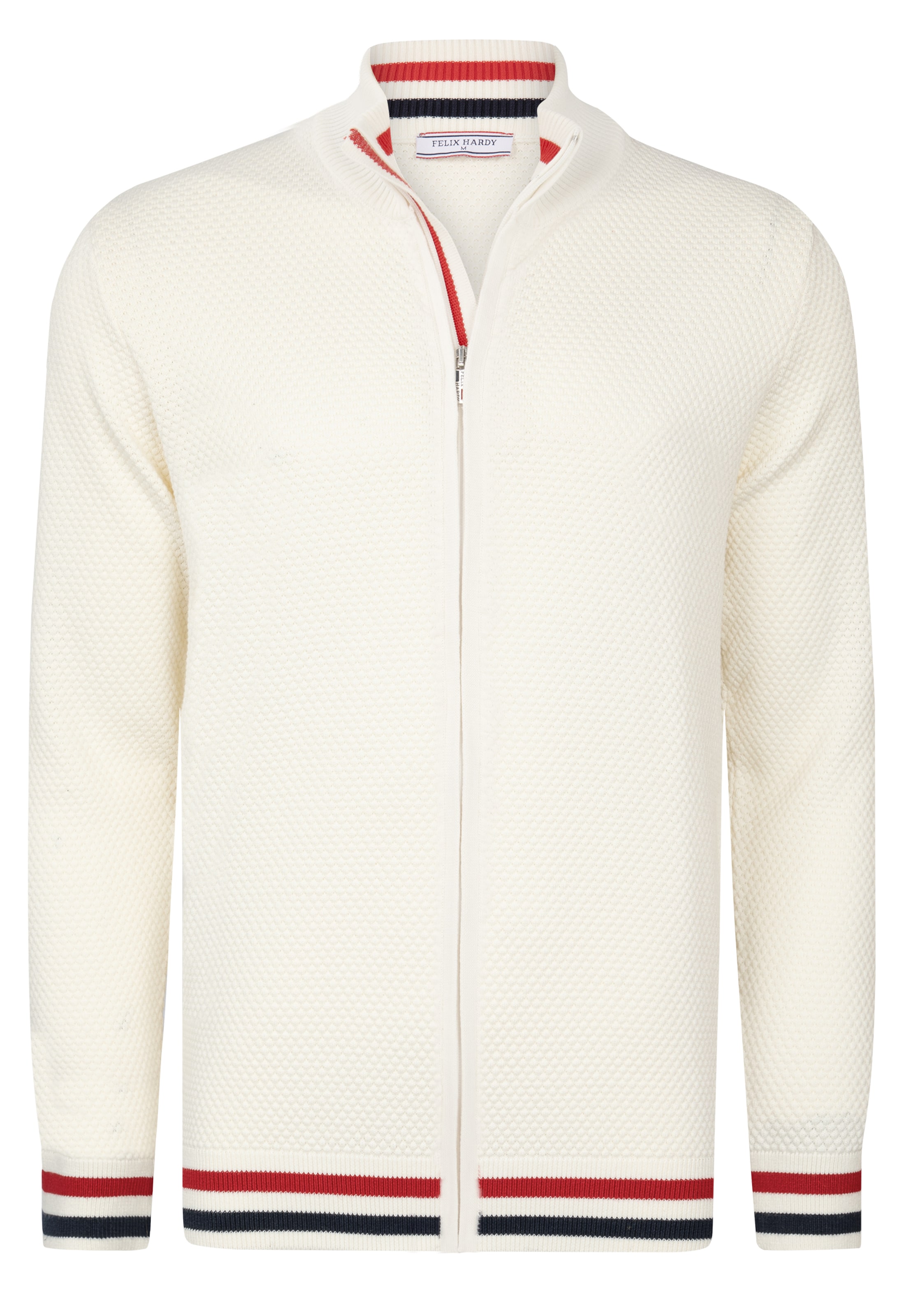 Felix Hardy Strickjacke in Weiß: Vorderseite