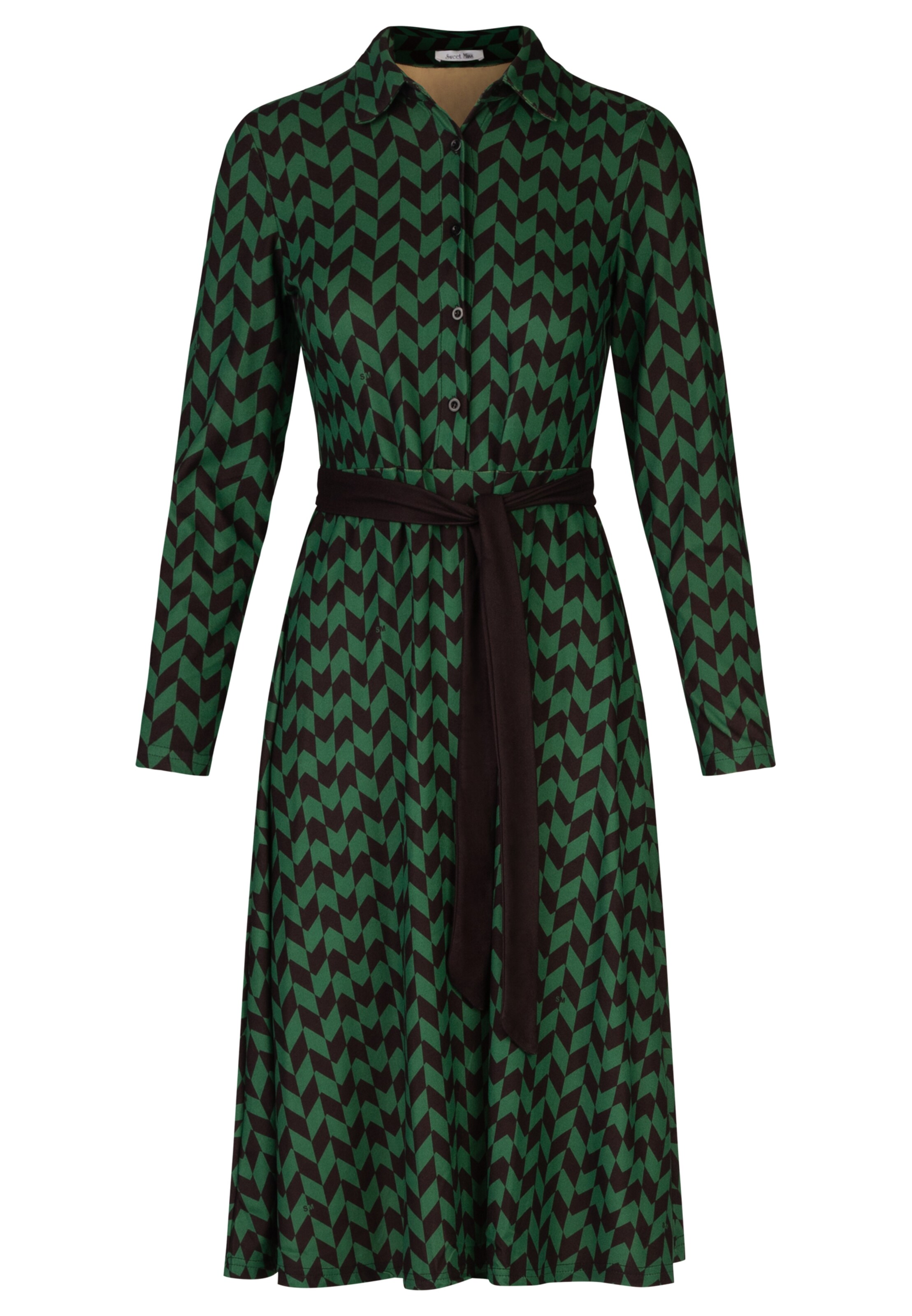 APART Shirt Dress in Green: front