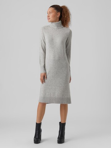 VERO MODA Knit dress 'New Wind' in Grey: front