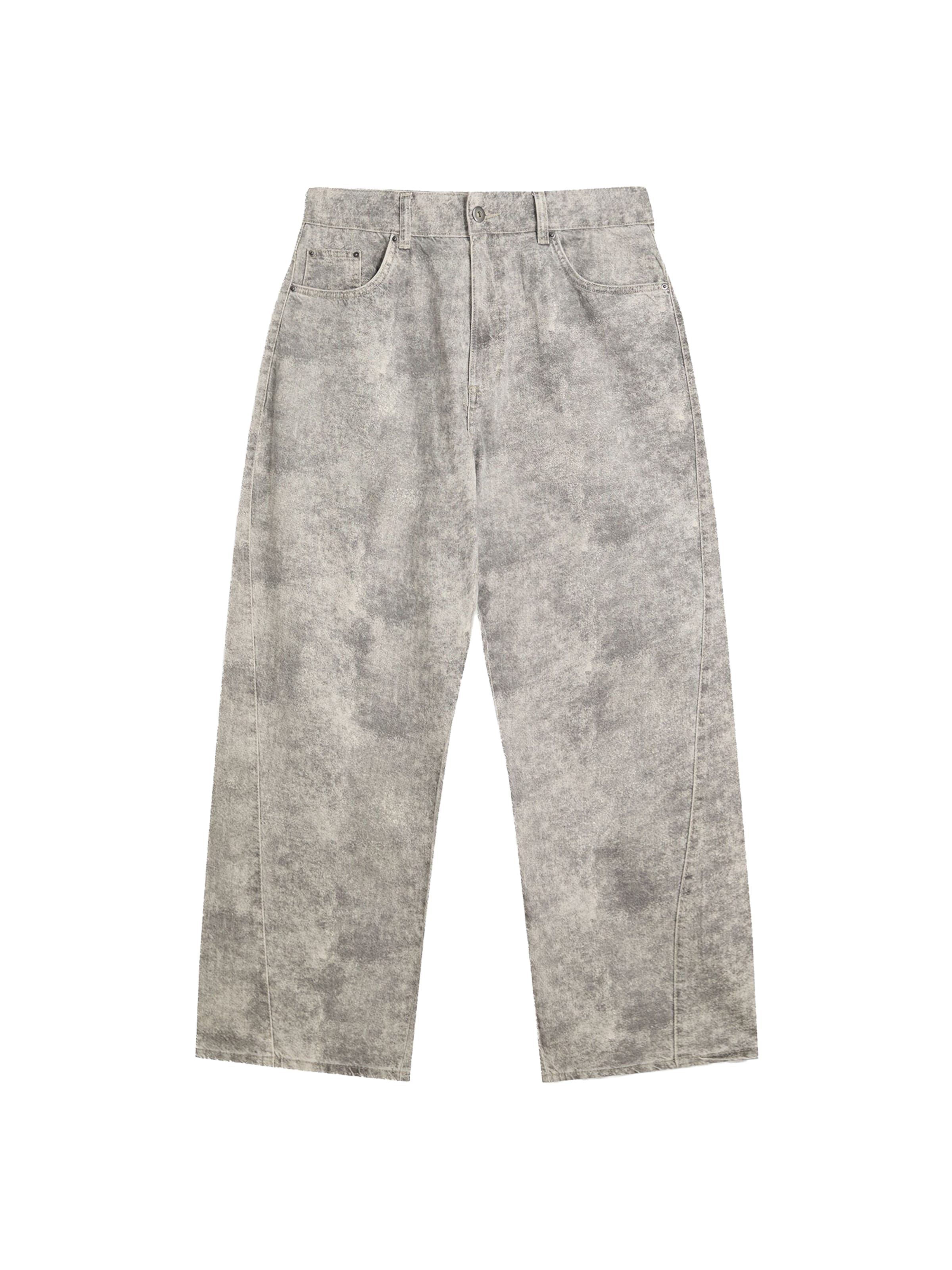 Bershka Baggy Дънки в бежово: отпред