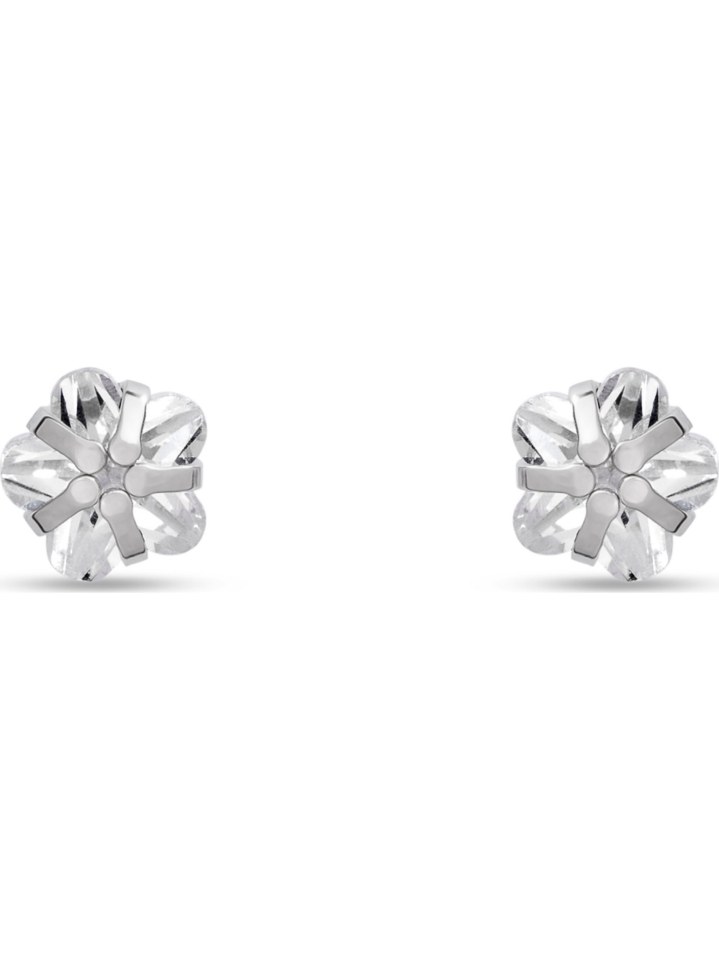 FAVS Earrings in Silver: front