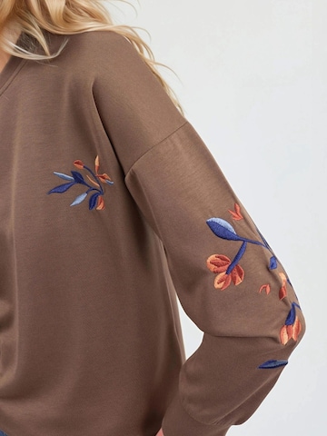 Sweat-shirt Hiccup en marron