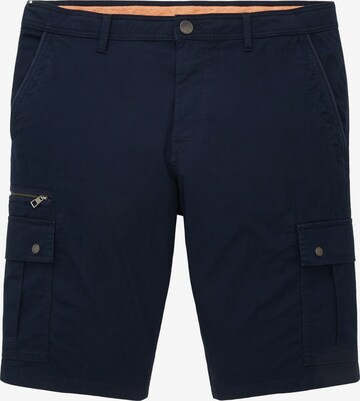 Regular Pantalon cargo TOM TAILOR en bleu : devant