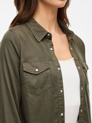 Skinny Camicia da donna 'VIBista' di VILA in verde