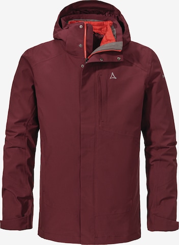 Schöffel Outdoorjacke '3in1 Jacket Auerspitz M' in Rot: predná strana