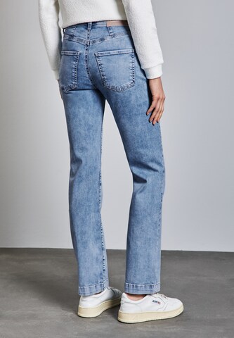 STREET ONE Bootcut Jeans in Blau