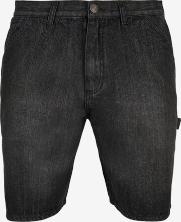 Loosefit Jeans cargo Urban Classics en noir : devant