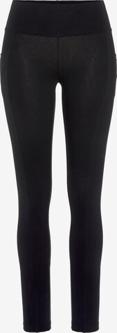 VIVANCE Skinny Sporthose in Schwarz: predná strana