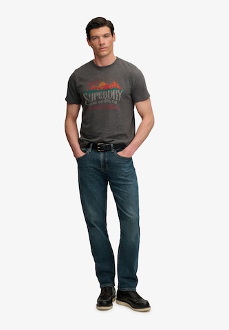 Superdry & Co Shirt 'Outdoors Mountain' in Grijs