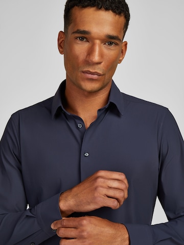 Coupe slim Chemise HECHTER PARIS en bleu
