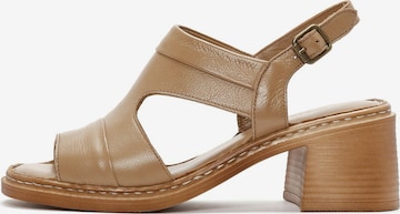 Sandales Derimod en beige : devant