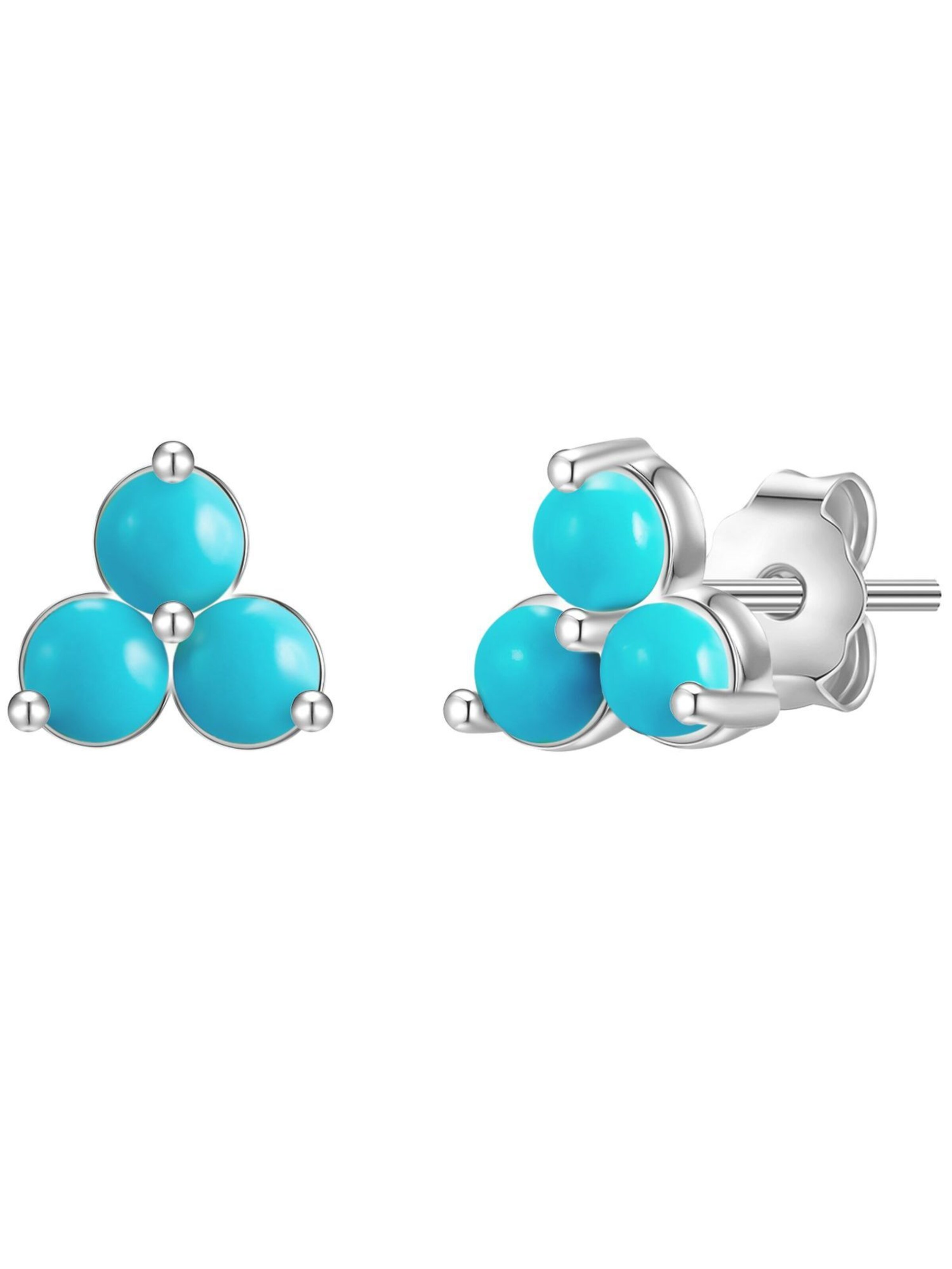 Glanzstücke München Oorbellen in Blauw: voorkant