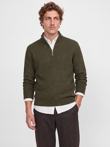 JACK & JONES Πουλόβερ 'JJBlake' σε πράσινο: μπροστά