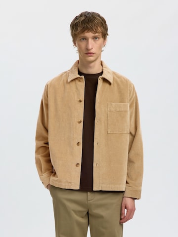 Veste mi-saison 'SLMotto Kris' SELECTED en beige : devant