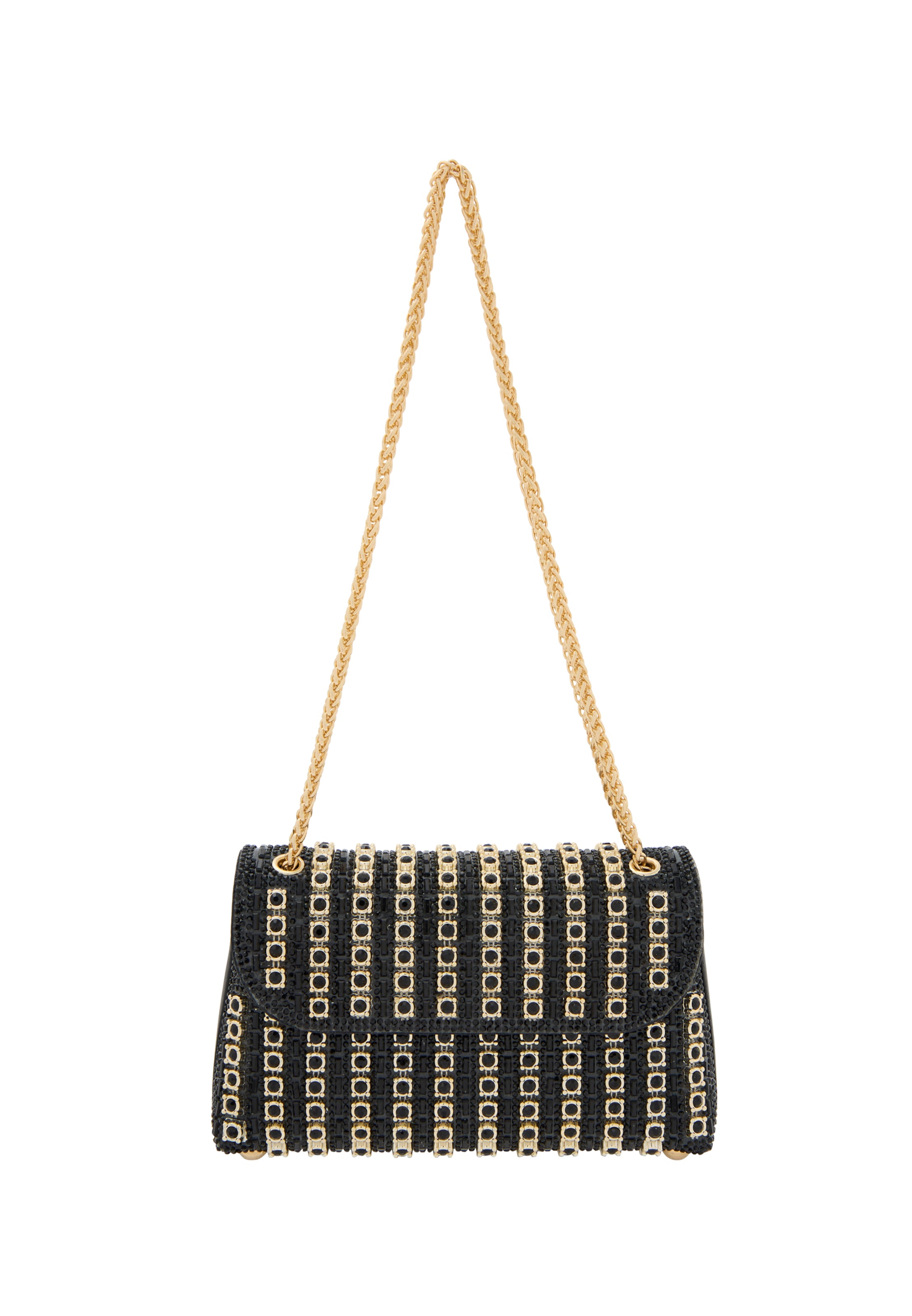 faina Clutches em ouro / preto, Vista do artigo