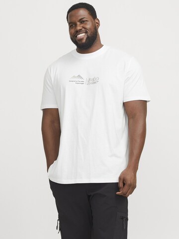 Jack & Jones Plus Shirt in White: front