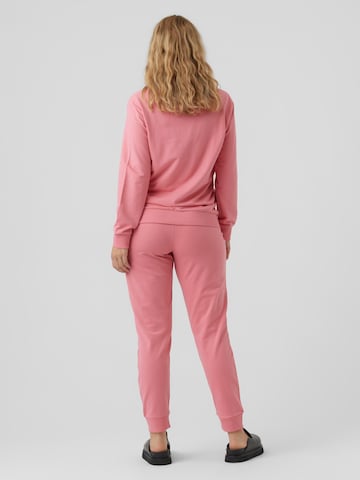 MAMALICIOUS Tapered Pants 'LARK' in Pink