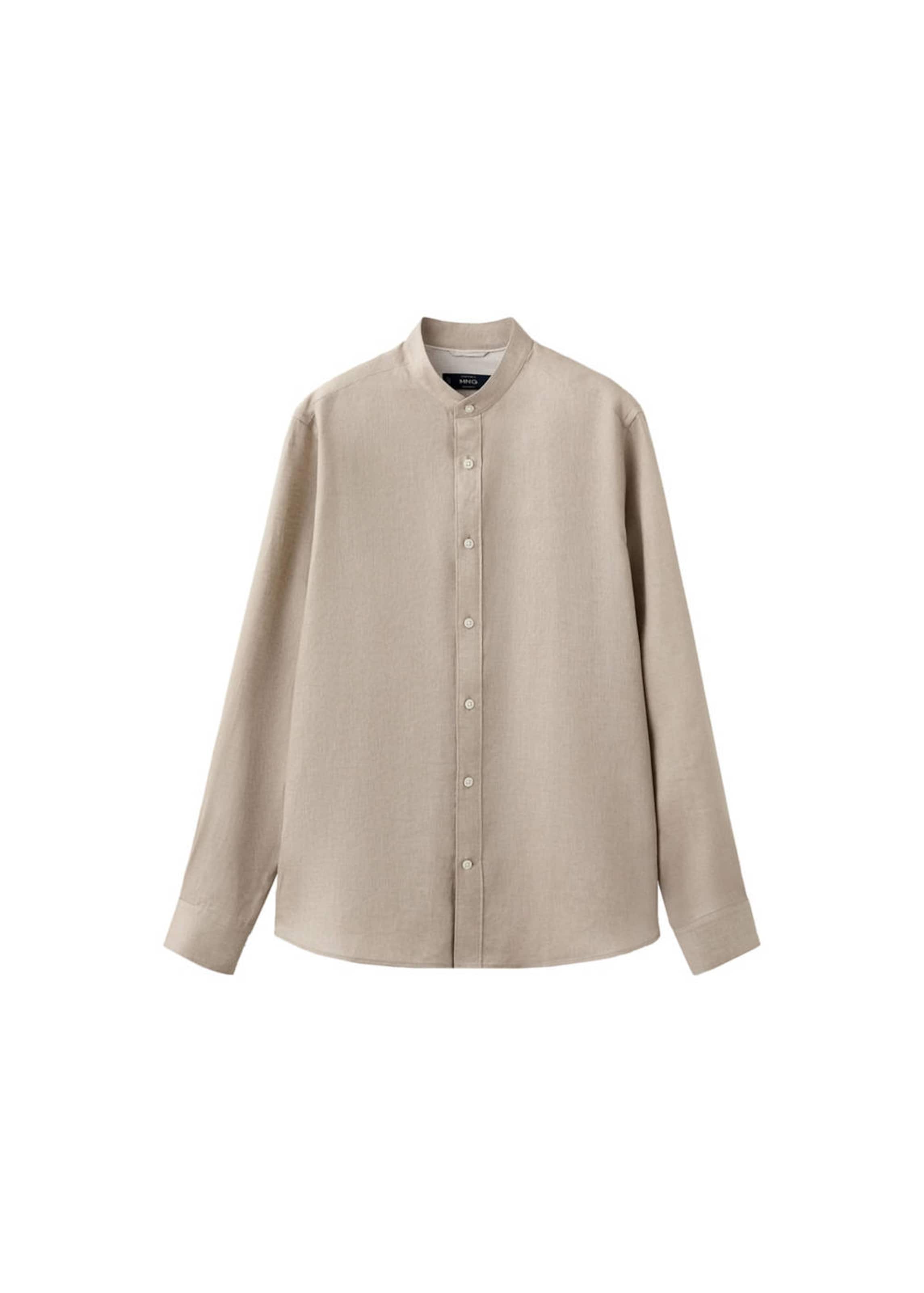 MANGO MAN Regular fit Button Up Shirt 'Chennai' in Beige: front