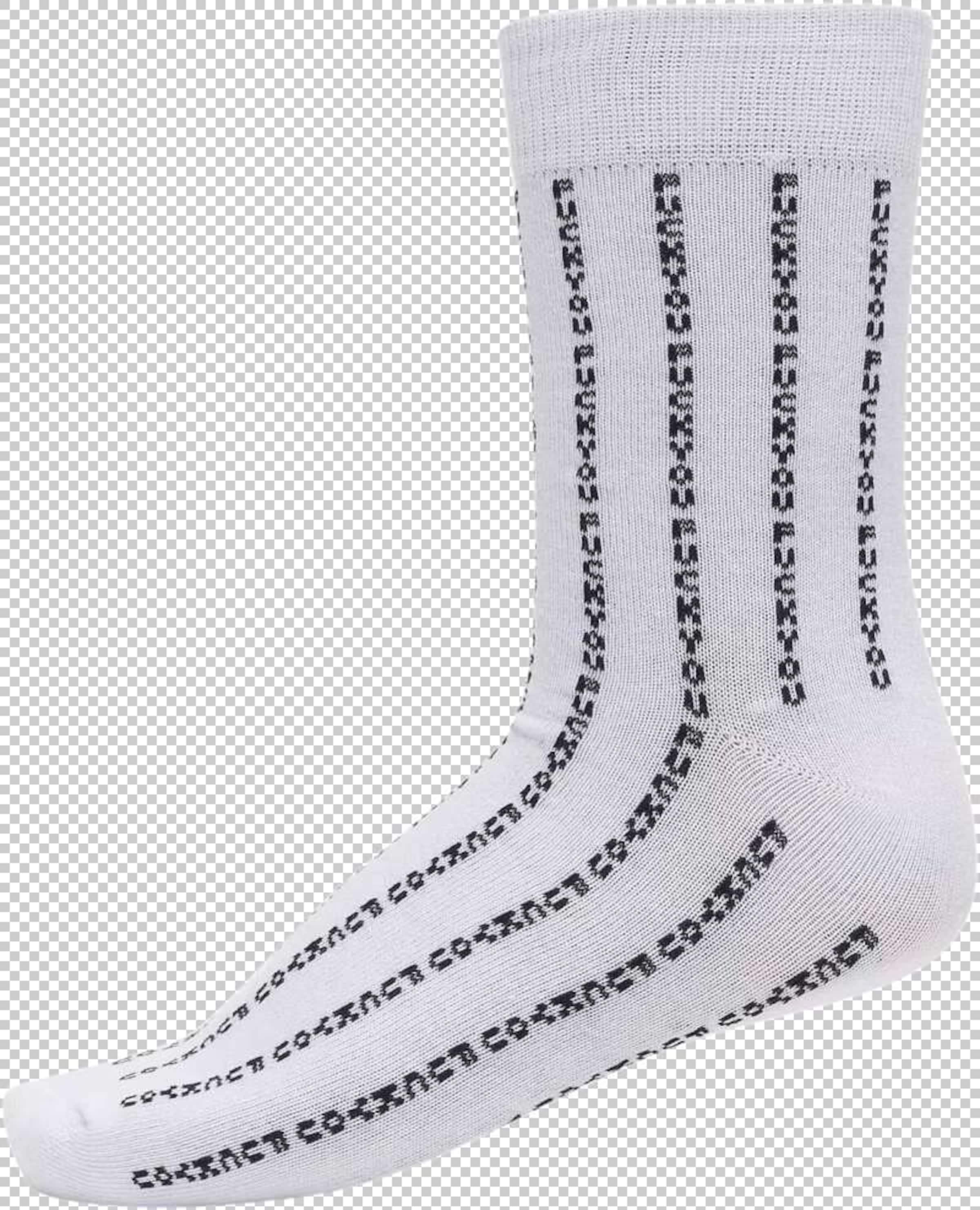 Mister Tee Къси чорапи 'Fuck You' в сиво