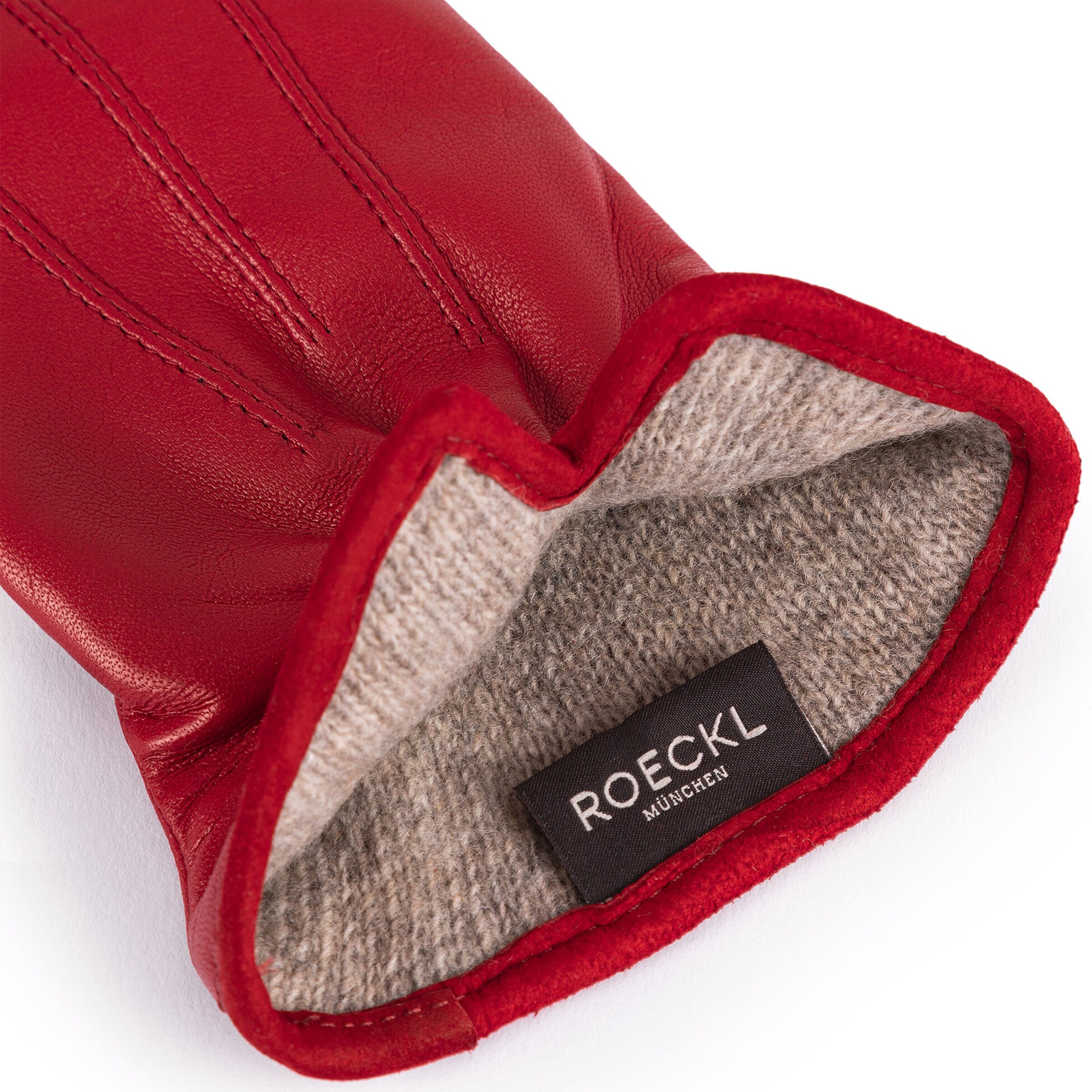 Roeckl Full finger gloves 'ANTWERPEN TOUCH' in Red