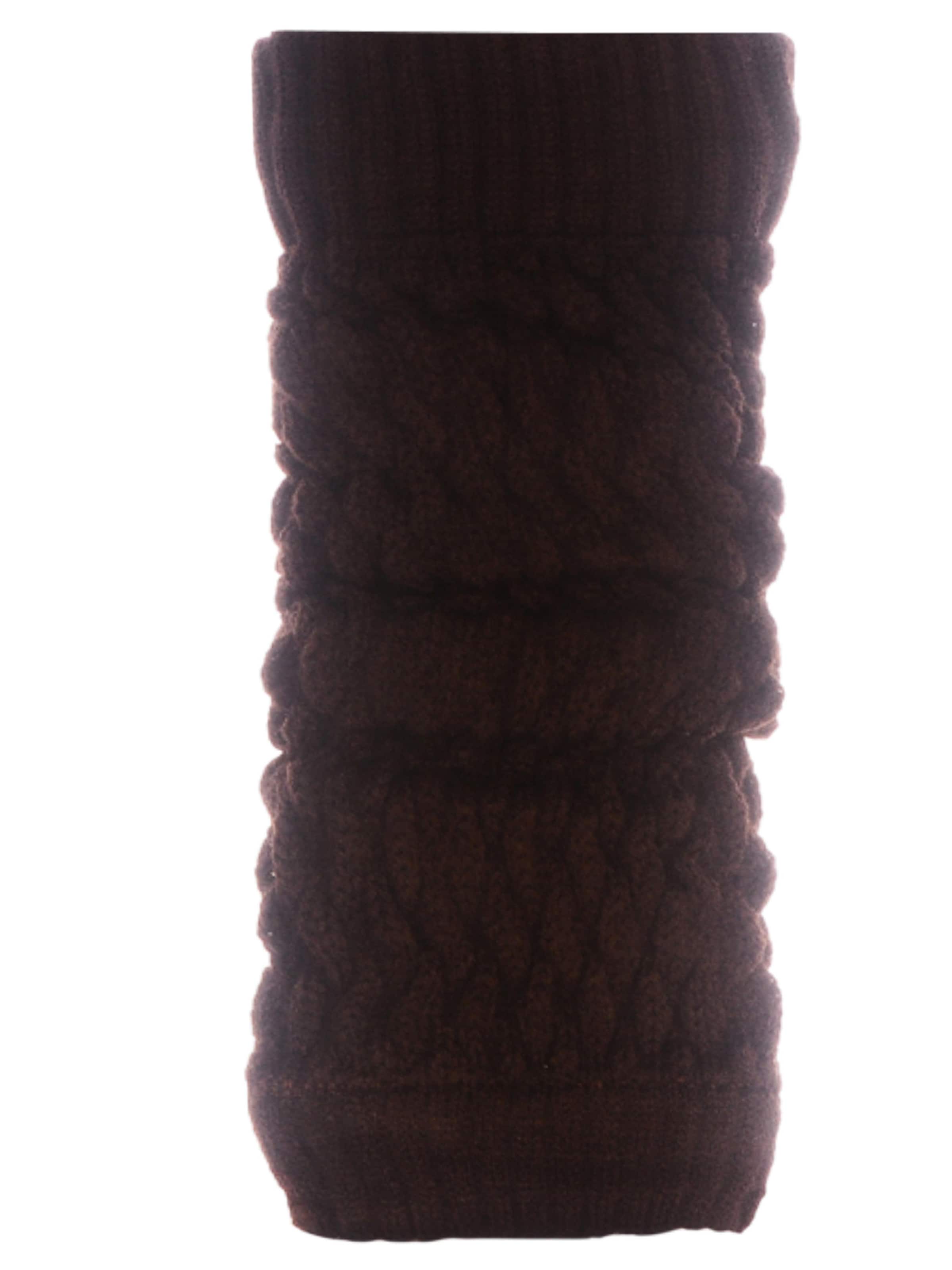 La Bortini Stulpen in Braun: Vorderseite