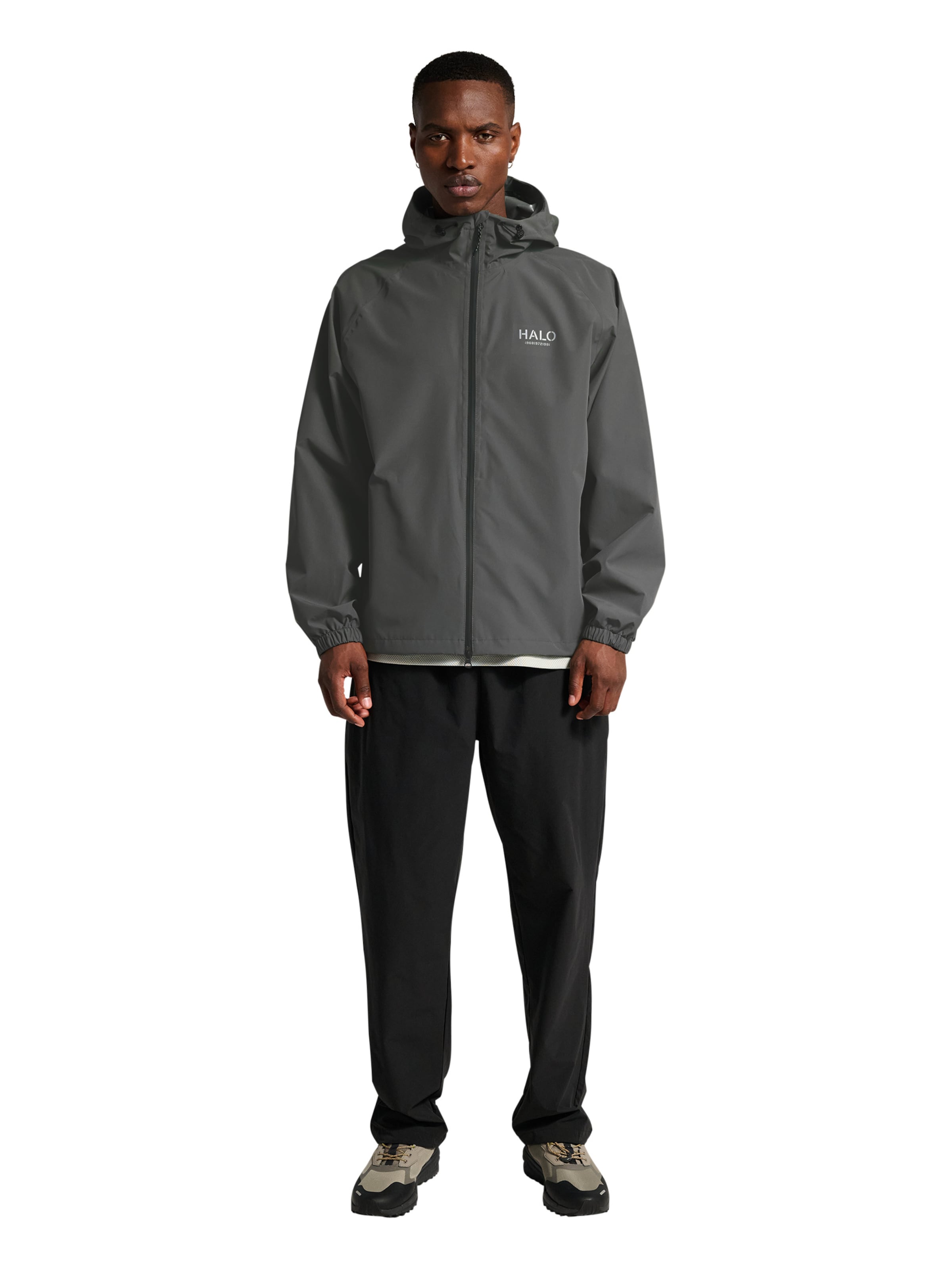 HALO Weatherproof jacket in Grey: front