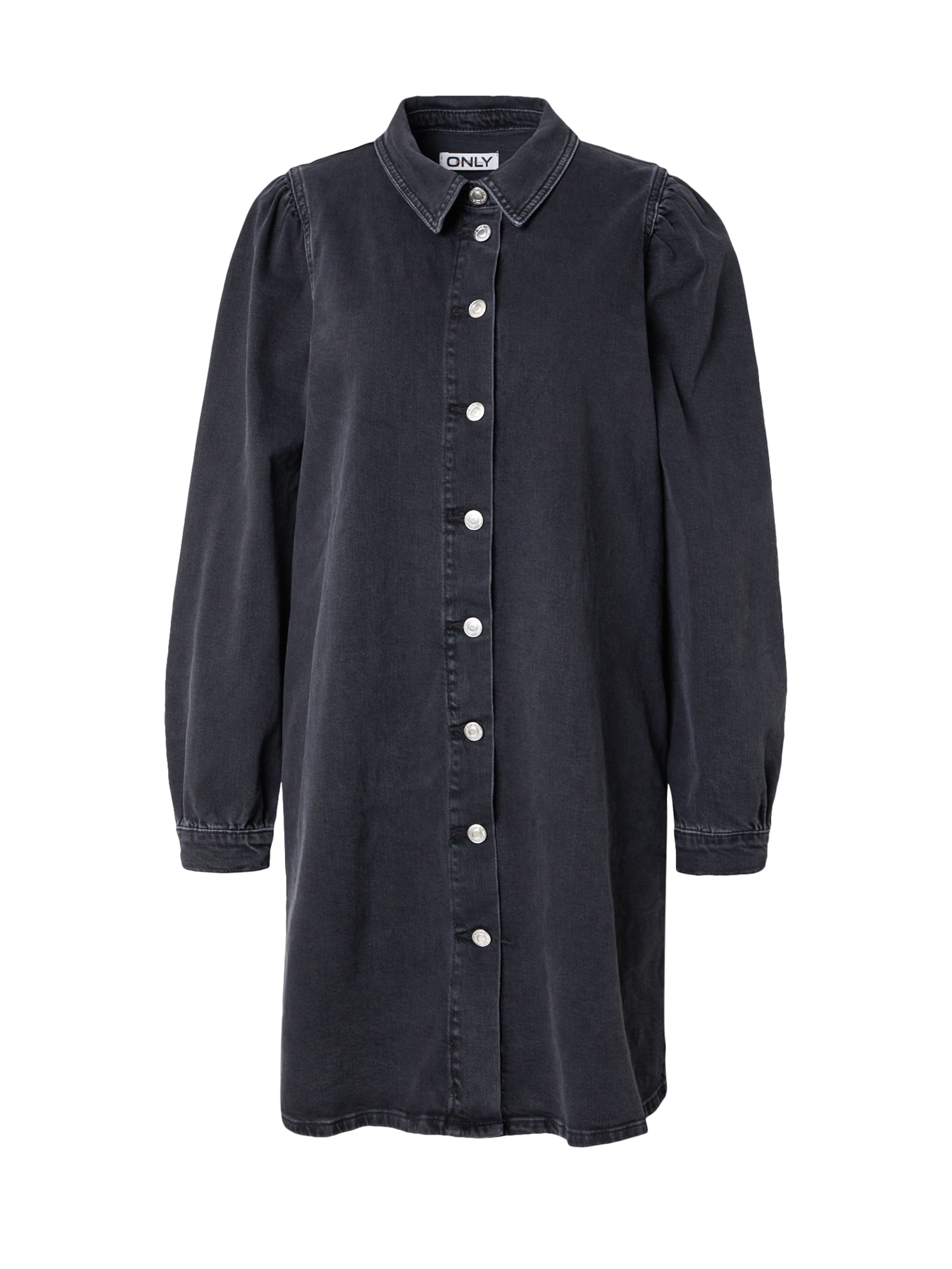 Robe-chemise 'ONLAlma' ONLY en noir : devant