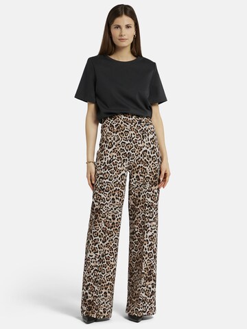 Nicowa Wide leg Pantalon 'COREANA' in Beige