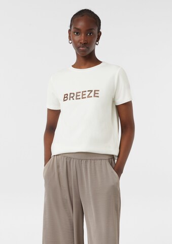 T-shirt COMMA en blanc : devant