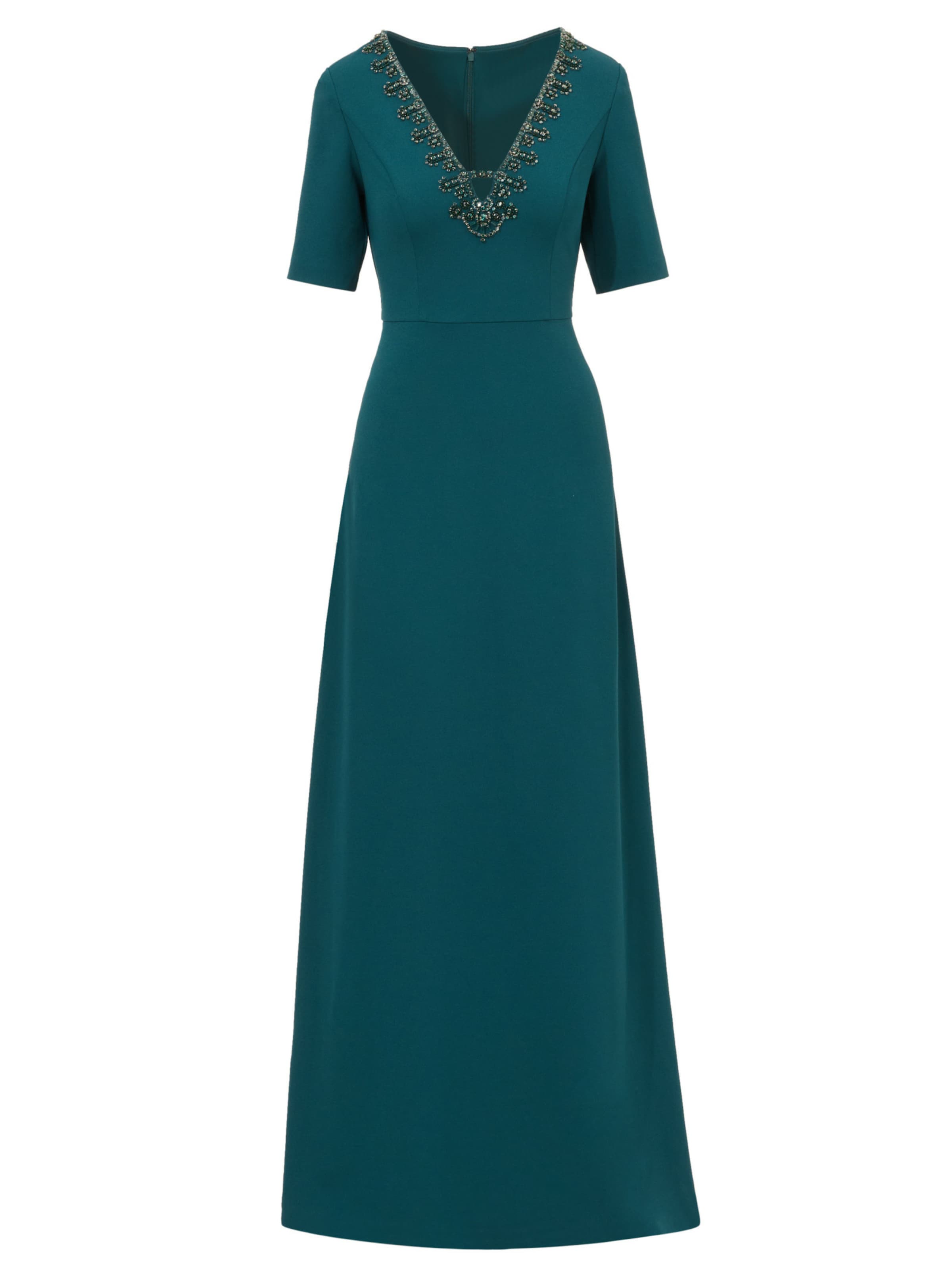 Adrianna Papell Avondjurk in Groen: voorkant